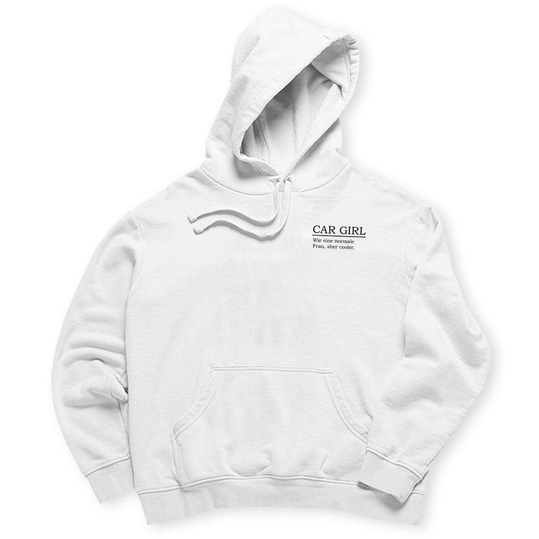 "Tuninghunterz Frauen Car Girl Hoodie - Bekleidung für Auto und Tuningfans - Auto und Tuning Bekleidung für Frauen, die sich als Tuner identifizieren."