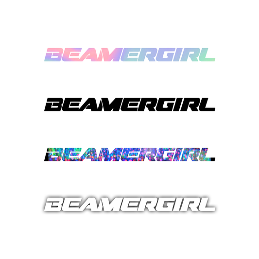 Beamergirl Sticker - tuninghunterZ ist dein Onlineshop für Tuning-Bekleidung, Geschenke für Autofan oder Freund.