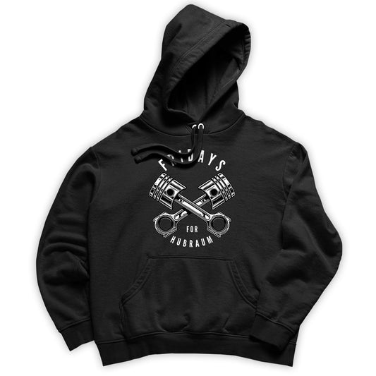 Fridays For Hubraum Hoodie - tuninghunterZ ist dein Onlineshop für Tuning-Bekleidung, Geschenke für Autofan oder Freund.