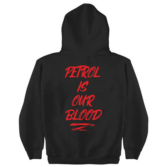 Petrol Blood Hoodie - tuninghunterZ ist dein Onlineshop für Tuning-Bekleidung, Geschenke für Autofan oder Freund.