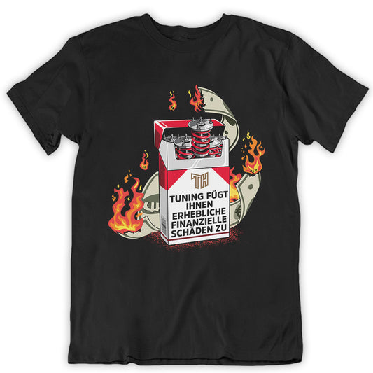 Tuning Warnhinweis Unisex T-Shirt - tuninghunterZ ist dein Onlineshop für Tuning-Bekleidung, Geschenke für Autofan oder Freund.