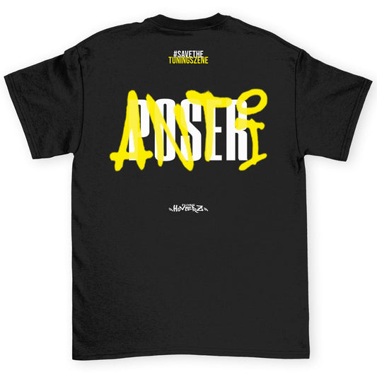 Anti Poser Grafiti - Herren Shirt - tuninghunterZ ist dein Onlineshop für Tuning-Bekleidung, Geschenke für Autofan oder Freund.